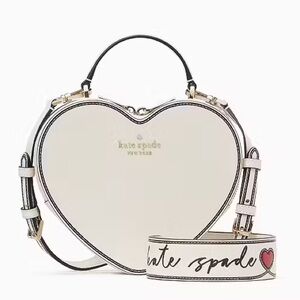 Kate Spade Heart Shaped Guitar Strap Crossbody Bag